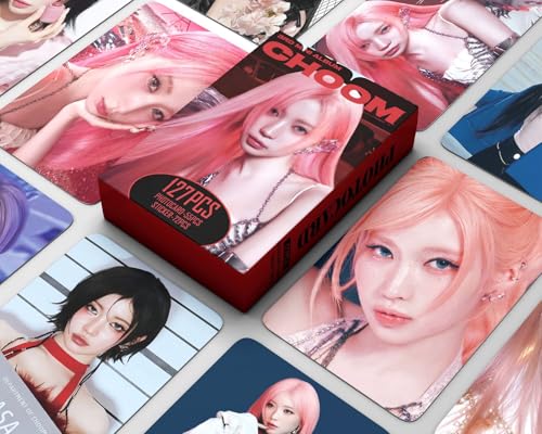127-Piece Photocard and Sticker Set - 55 Non-Repeating Photo Cards