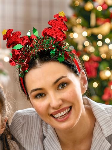 HOVACY 30 Pack Christmas Headbands 15 Styles Reindeer Santa Elf Party Accessories