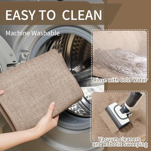 Non-Slip Kitchen Rug 17x30 Inch, Washable Absorbent Floor Mat for Sink