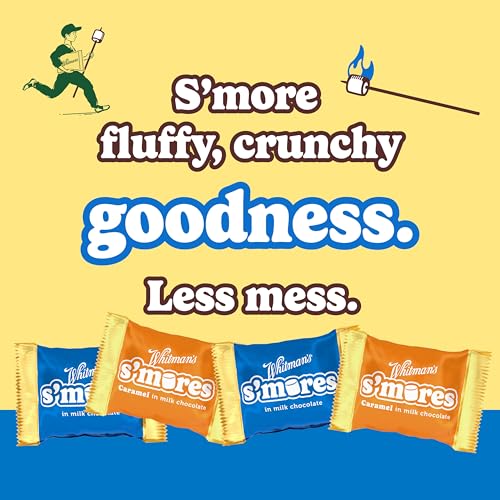 Whitman’s S'mores Milk Chocolate Candy – Marshmallow & Graham Cracker 7.3 oz