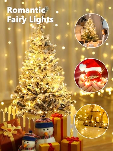 YIQU 3 Pack 78ft 240 LED Battery Operated Fairy Lights with Remote