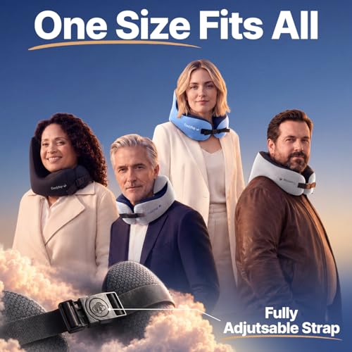 Versatile Travel Neck Pillow with Memory Foam - 9 Positions