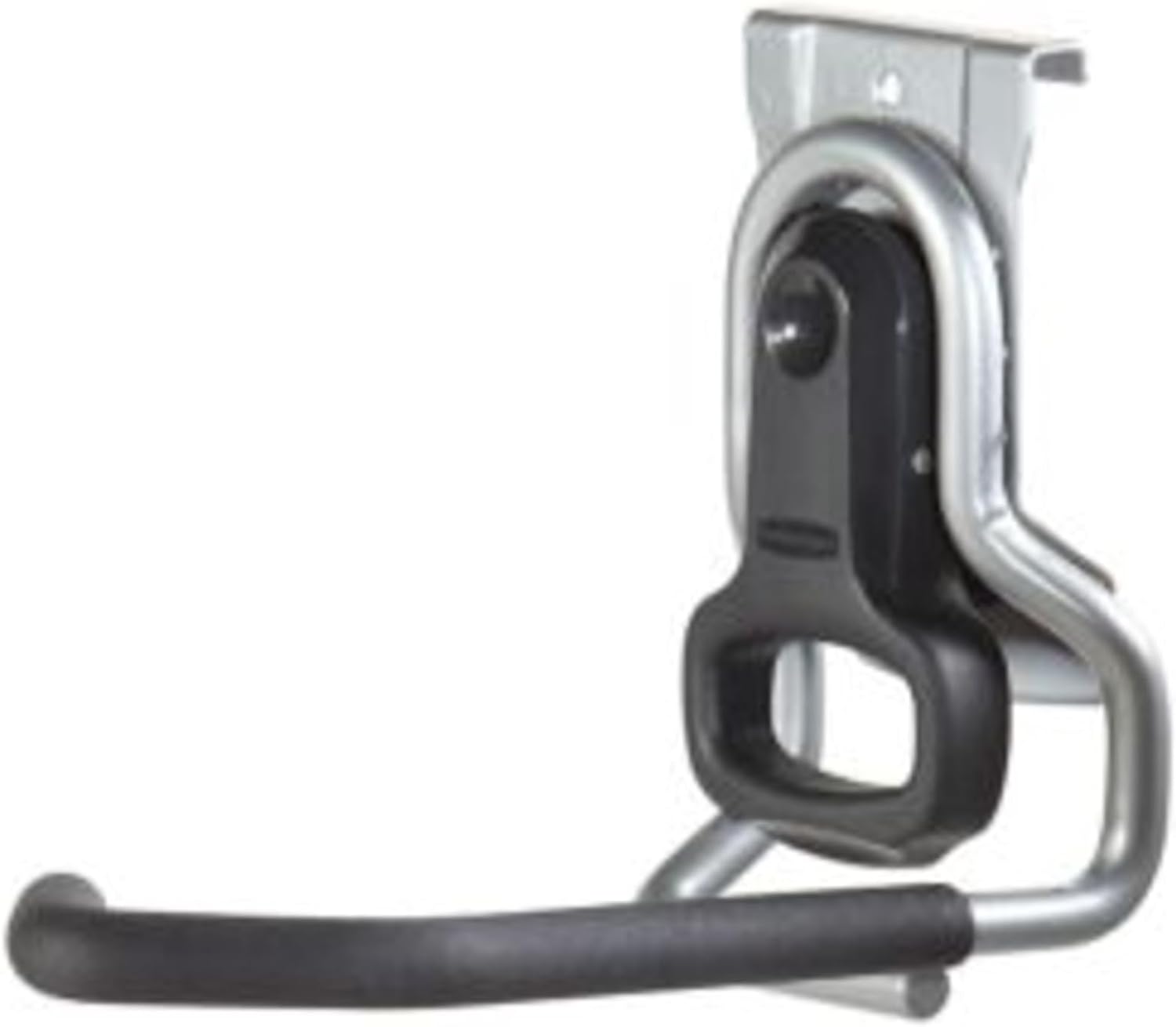 Rubbermaid FastTrack Vertical Bike Hook - Heavy-Duty Wall Mount Holds Up to 50 Pounds | Black