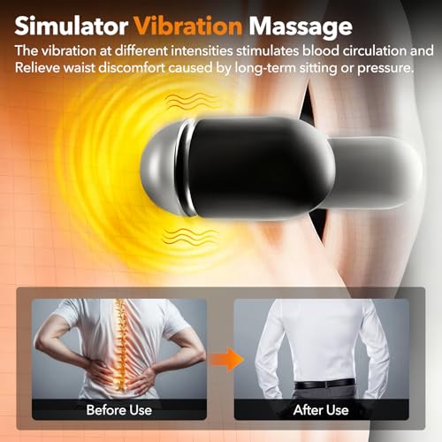 Electric Lumbar Massage Pillow with Heat - Deep Tissue Relief for Back Pain