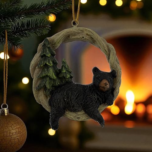 Black Bear Ornaments Set of 3 – Christmas Tree Decorations, The Joy Tree