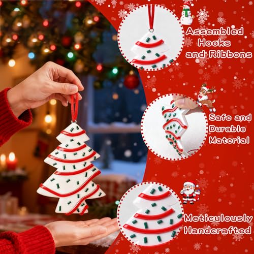 Lulupia Christmas Tree Cake Ornament - Food-Inspired Holiday Decor with Gift Box