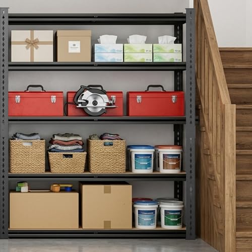 5-Tier Heavy Duty Garage Shelving 72-Inch Metal Storage Rack