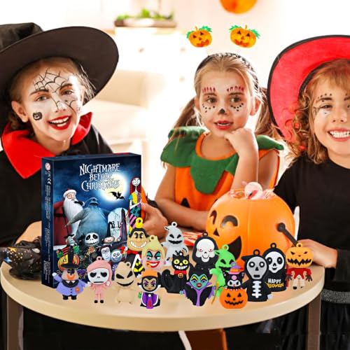 Halloween Advent Calendar 2026 - 24 Day Spooky Countdown Box with Mini Figurines