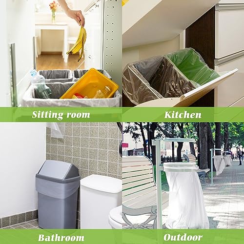 13 Gallon Clear Tall Kitchen Trash Bags, 120 Count Unscented Can Liners