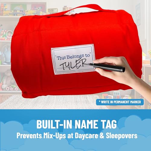 Kids Nap Mat with Pillow and Blanket Microfiber Sleeping Bag for Preschool