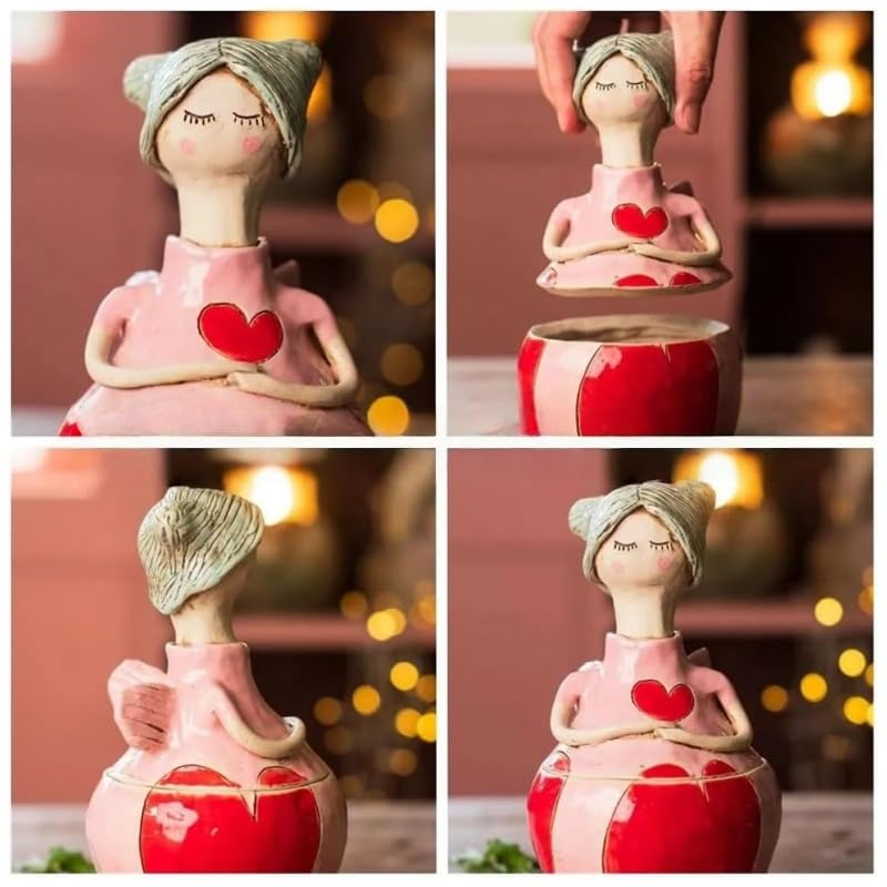 Handmade Garden Fairy Jewelry Box, Whimsical Resin Trinket Organizer