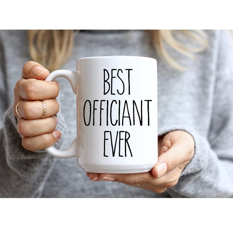 Dnuiyses Wedding Officiant Gift - Funny Best Officiant Ever Mug from Couple, Bride Groom Wedding Day Registry