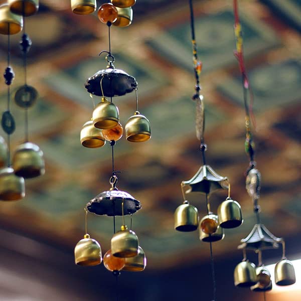 12 Pcs 1.5-Inch Copper Christmas Bells for Tree Decor and DIY Crafts