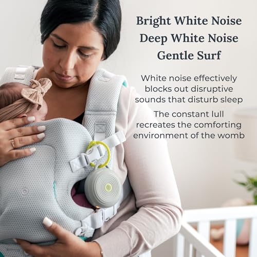 Portable White Noise Machine for Baby with Night Light & Stroller Clip