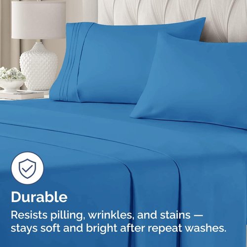 King Pillow Cases by [Brand Name] - Ultra Soft Hotel Quality Covers | Comfy, Wrinkle-Free & Stain Resistant - 2 Piece Set in Royal Blue
