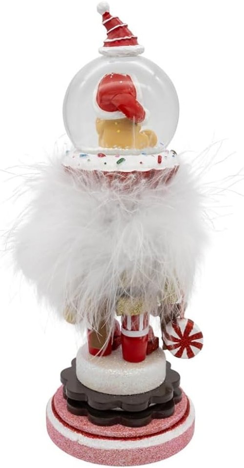 Kurt Adler Gingerbread Water Globe Nutcracker - Festive Holiday Decor | 6-Inch
