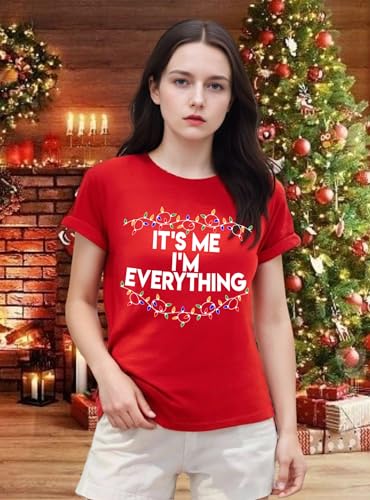 Women Large Red Christmas Couple Matching Family Holiday Shirts
