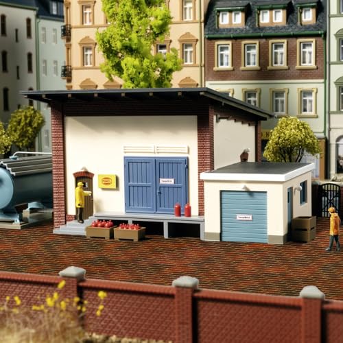 6-Pack Red Brick Road Self-Adhesive Mats for Christmas Village & Dioramas