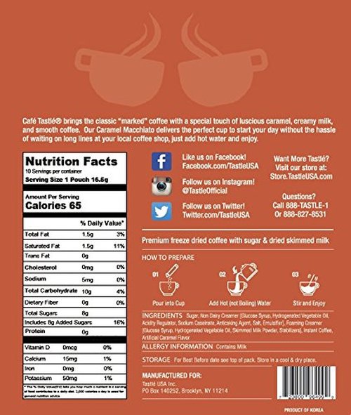 Cafe Tastle Single Serve Coffee, Caramel Macchiato, 120 Count