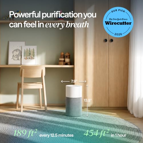 Blueair Blue Pure 511 Air Purifier White/Dark Grey for Up to 907 sq ft