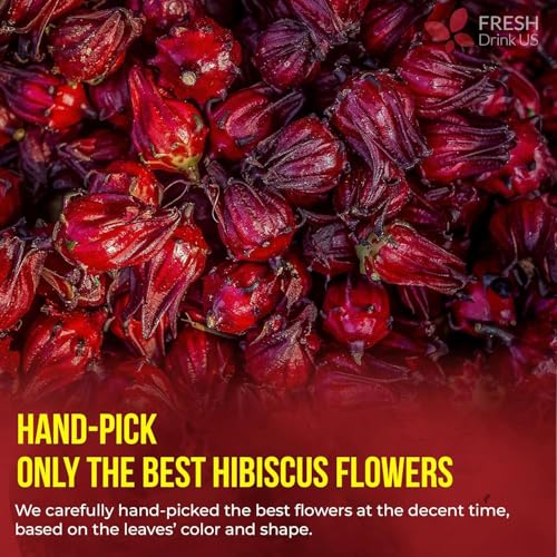Natural Hibiscus Herbal Tea Bags 140 Count Pure Dried Flower Infusion