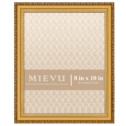 8x10 Gold Picture Frame - Vintage Ornate Wall Hanging and Tabletop Display
