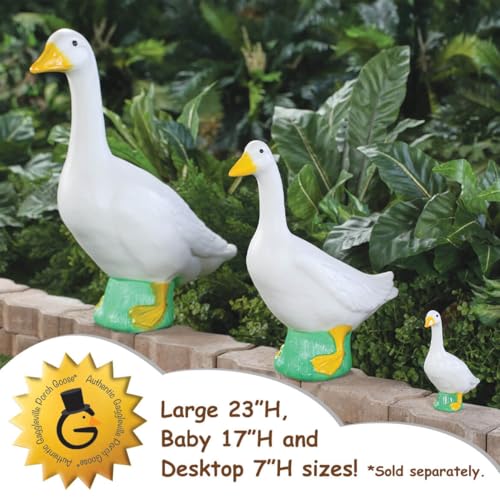 7-Inch Miniature Goose Statue for Desk and Home Decor
