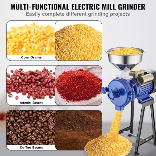 Electric Grain Mill Grinder 3000W Commercial Corn Spice Cereal Mill