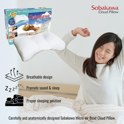 Cloud Microbead Pillow – Ergonomic Contoured Support for Sleep