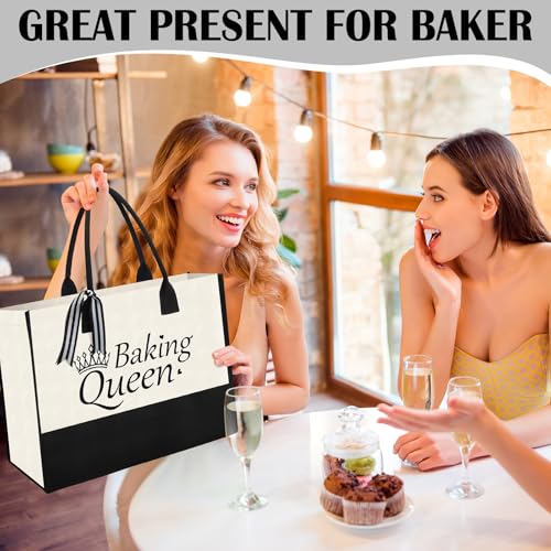 Christmas Baking Gifts Set for Women - Baking Queen Edition - 6 Pcs Holiday Kitchen Decor