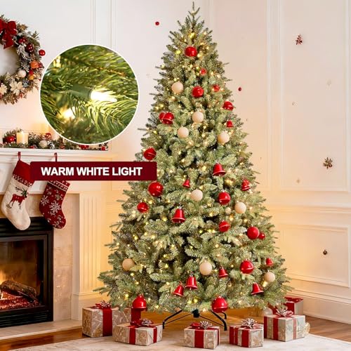 7.5 FT Pre-Lit Artificial Christmas Tree with 550 Warm White Lights