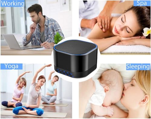 Magicteam White Noise Machine with 20 Non-Looping Sounds & Timer