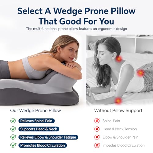 Ergonomic Memory Foam Reading Wedge Pillow with Adjustable Support