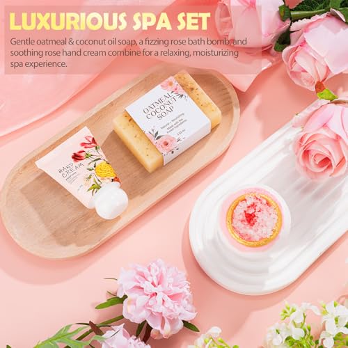 Pink Self Care Gift Set for Women - Birthday, Christmas, Valentine's Day, Mothers Day