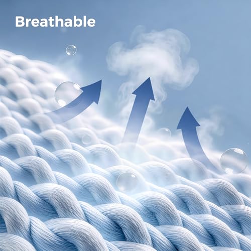 Cooling Mattress Pad Queen Size | Ultra Soft Breathable Protector