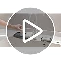 MicoYang Silicone Soap Dish with Drain Spout - Self-Draining Sink Organizer Tray