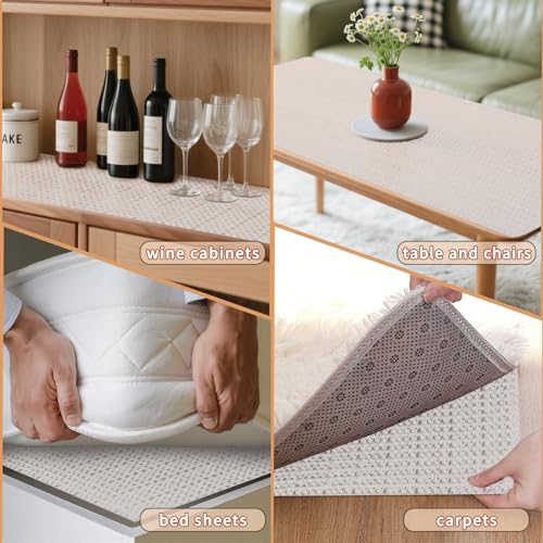 Queen Size Dual-Sided Non-Slip Mattress Gripper Pad - PVC Anti-Slide Mat (78.74 x 78.74 in)
