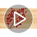 Suncalla Red Berry Stems for Christmas Tree Topper - 6 Pack Artificial Holiday Decor