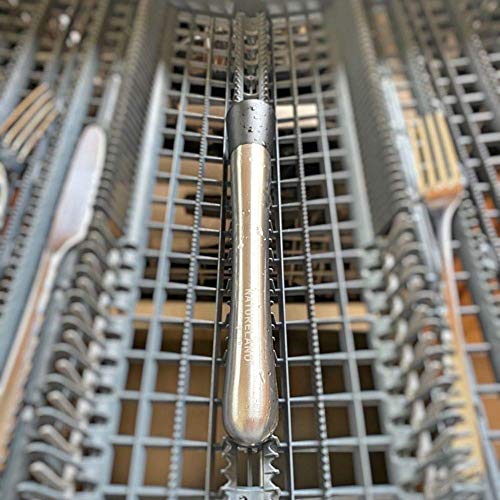 Natureland 8 Inch Stainless Steel Cocktail Muddler and Spoon Bar Set