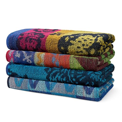 Ben Kaufman 100% Cotton Beach Towels 4-Pack - 30" x 60" Soft Pool Towels
