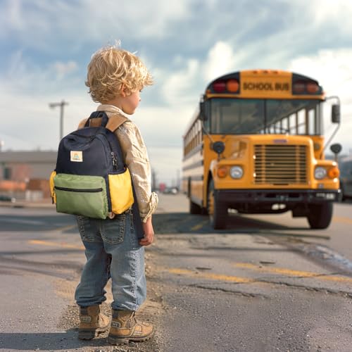 STEAMEDBUN Kids School Backpack for Boys - Lightweight Waterproof Toddler Bookbag