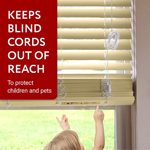 Clear Window Blind Cord Winders - 4 Pack, Heavy Duty Cord Organizer