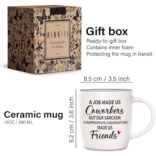 Funny Coworker Leaving Mug Gift 13oz – Sarcastic Office Farewell, White Elephant Gift