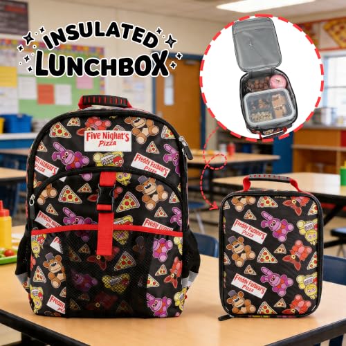 Five Nights at Freddy's 16-Inch Youth School Backpack & Lunch Bag Set