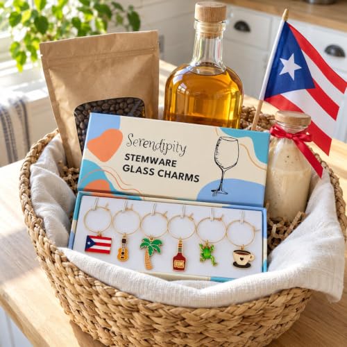 Serendipity Puerto Rico Wine Charms – Puerto Rican Souvenir Jewelry
