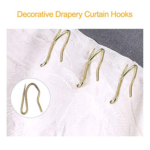 40 Pcs Metal Curtain Rings with Hooks, 30mm Diameter - Green Bronze