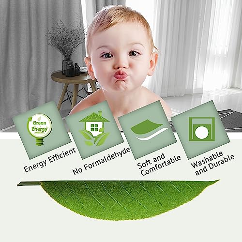 H.VERSAILTEX 100% Blackout Curtain for Bedroom 84 Inches Long Grommet Linen Face Full Light Blocking Curtain Drape for Living Room Thermal Insulated Linen Look Curtain 1 Panel, 52" W x 84" L, Dove