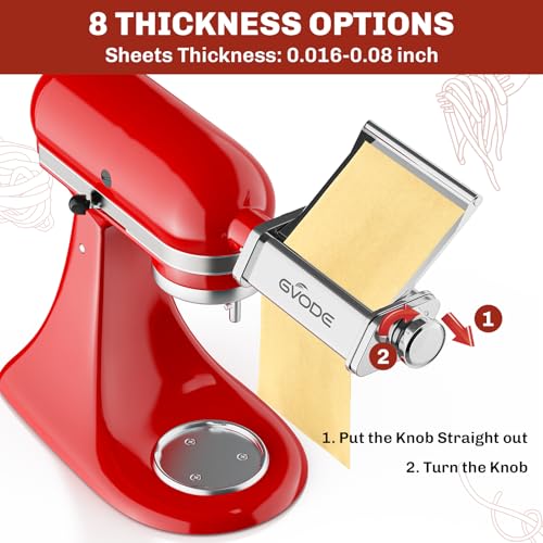 3-Piece Stainless Steel Pasta Maker Attachment Set for Stand Mixers