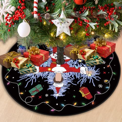 Christmas Tree Skirt 48 Inch - Decorative Xmas Tree Decor for Home