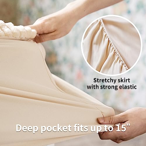 Electric Heated Mattress Pad Twin Size with 6 Heat Settings